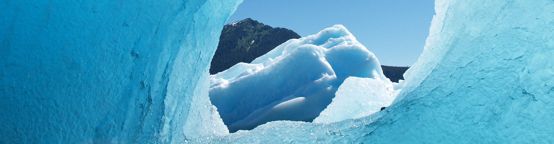 spectacular photo of LeConte Glacier ice with The Lodge at Whale Pass