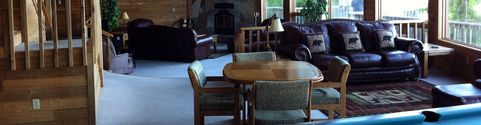 Spacious Recreation and Game Room at The Lodge at Whale Pass in Alaska
